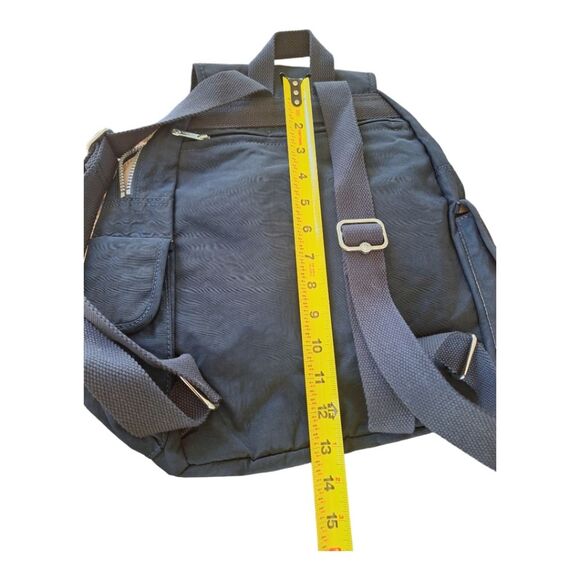 Kipling Black Ravier Medium City Backpack with plush monkey bag charm NWOT - Picture 9 of 12